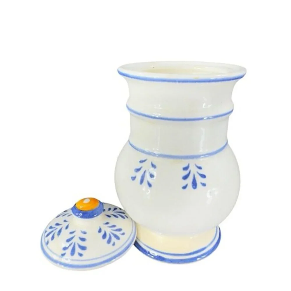 Vintage Royal Sealy Heritage‎ Porcelain TEA Canister Jar With Lid Ceramic Design